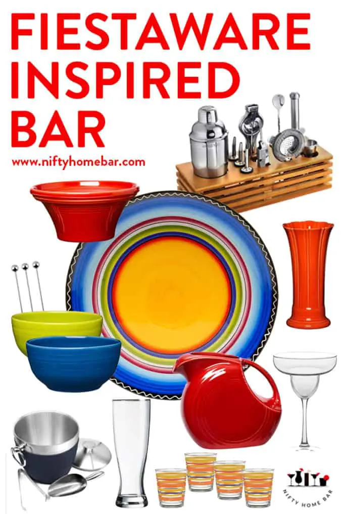 Banish the boring, and get your party started with a bright and colorful Fiestaware inspired bar. These essentials will set the stage for an unforgettable time!
