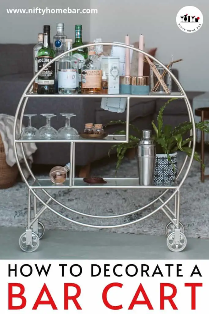 Ready to move into the adult world with a bar cart, but not sure where to start? Learn how to decorate a bar cart with this quick and easy guide.