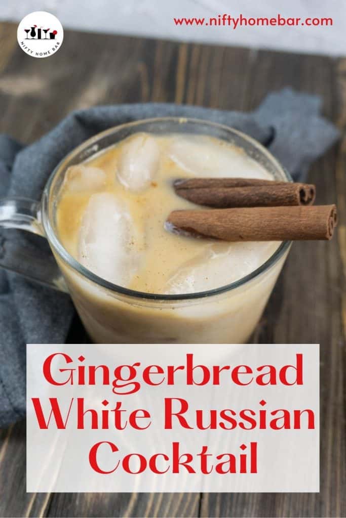 A simple and tasty Gingerbread White Russian Cocktail with all the holiday feels. You'll be rockin' around the Christmas tree before you know it!