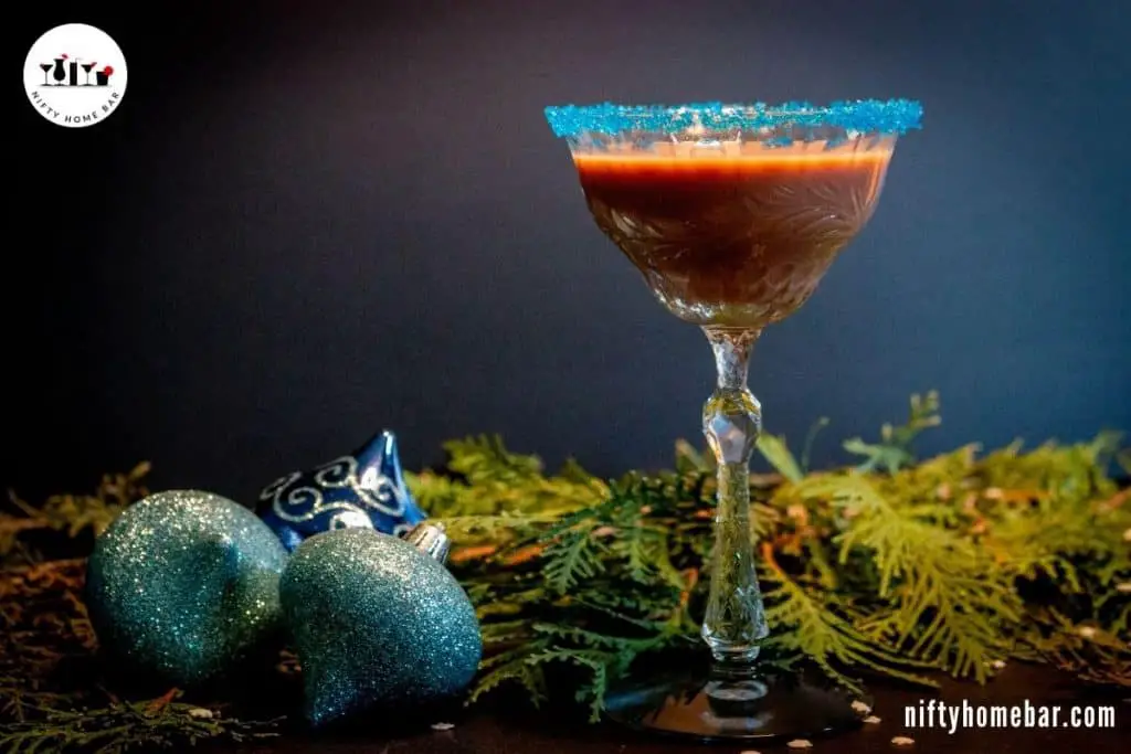 Make the holidays even more special with this tasty chocolate peppermint cocktail. It's vegan friendly, made with chocolate almond milk and peppermint vodka.